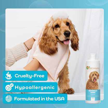 Detangle & Shine Dog Shampoo – Soft, Manageable Care for Curly & Wavy Coats