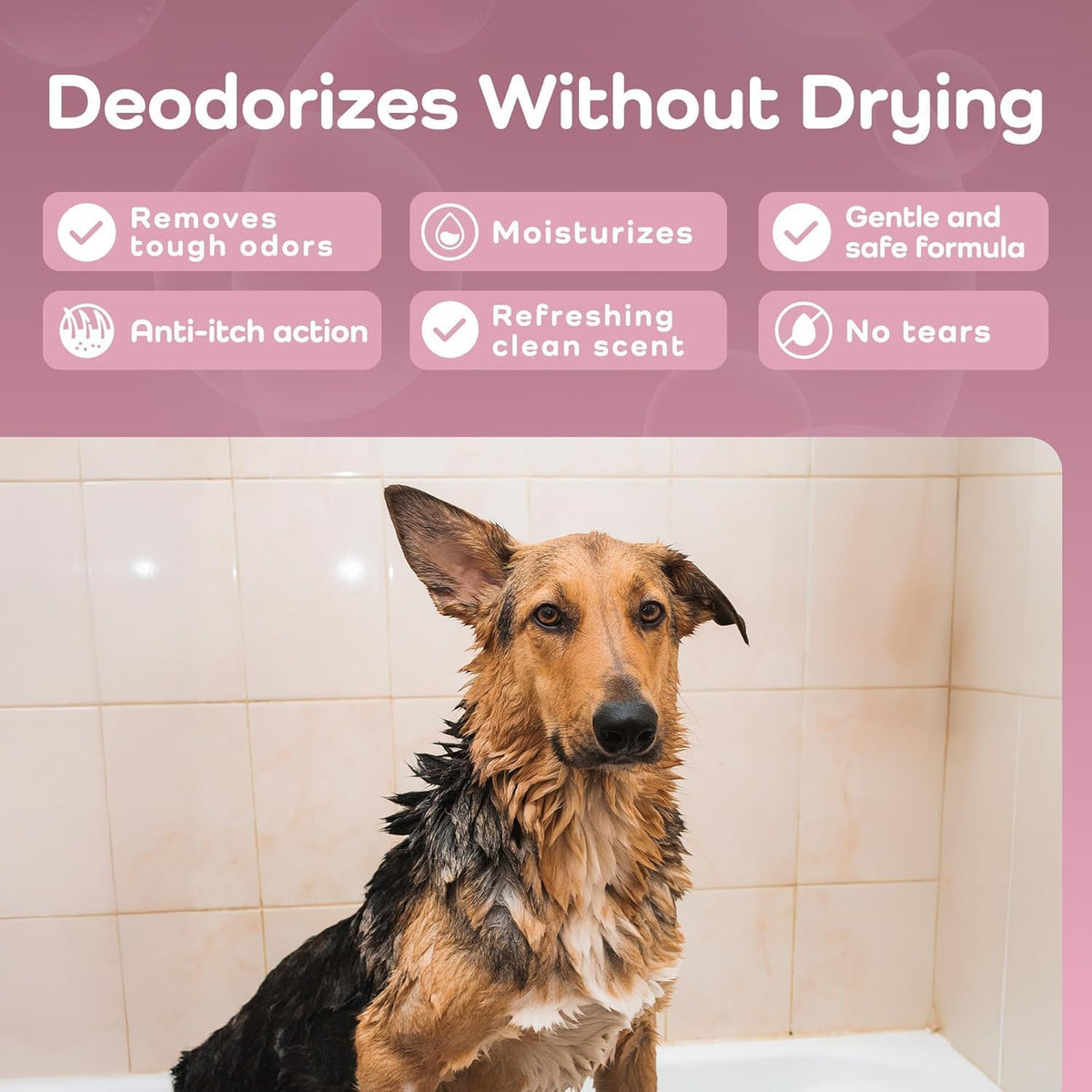 Deshedding Active Clean Dog Shampoo – Reduces Shedding & Strengthens Double Coats