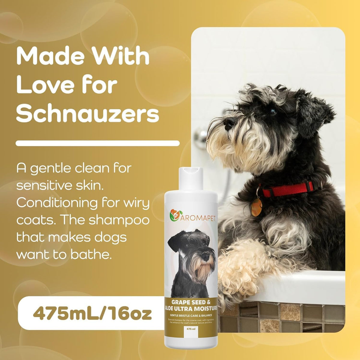 Grape Seed & Aloe Ultra Moisture Dog Shampoo – Gentle Care for Coarse & Wiry Coats