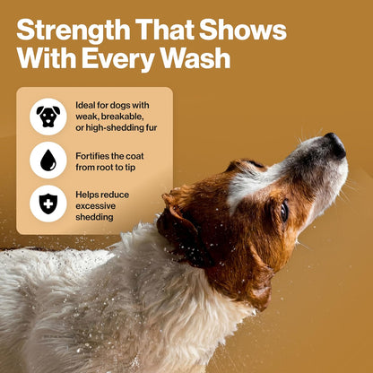 7-in-1 Strengthening Dog Shampoo – Reduces Shedding & Strengthens Weak Coats