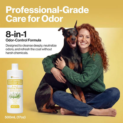 8-in-1 Refreshing Dog Shampoo – Odor Control & Fresh Coat Care