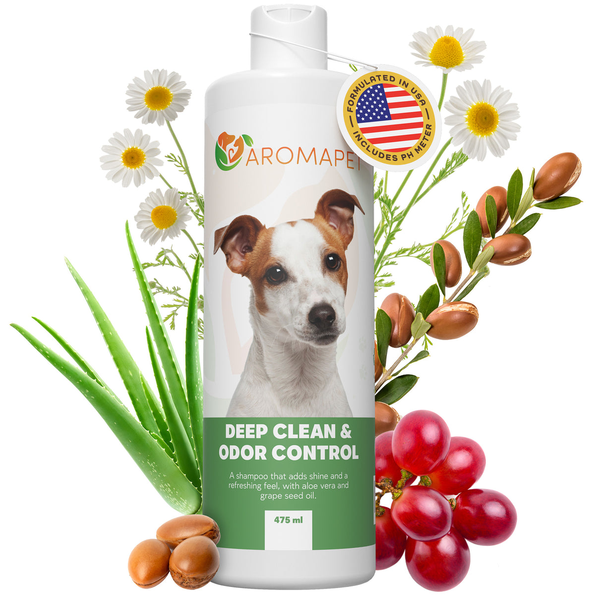 Deep Clean & Odor Control Dog Shampoo – Fresh, Gentle Care for Short & Smooth Coats