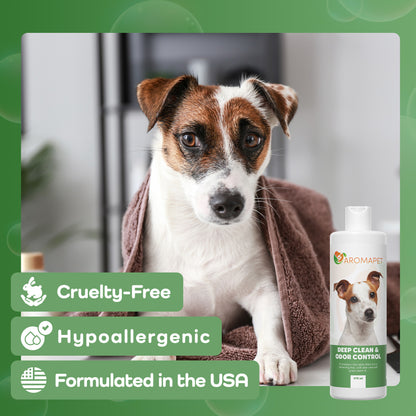 Deep Clean & Odor Control Dog Shampoo – Fresh, Gentle Care for Short & Smooth Coats